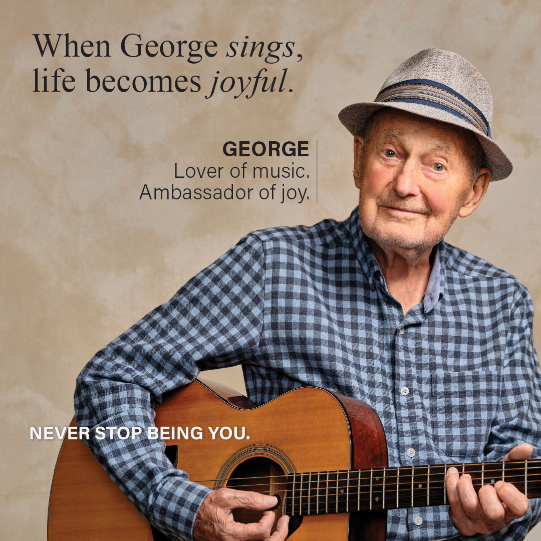 George: Lover of music. Ambassador of joy.