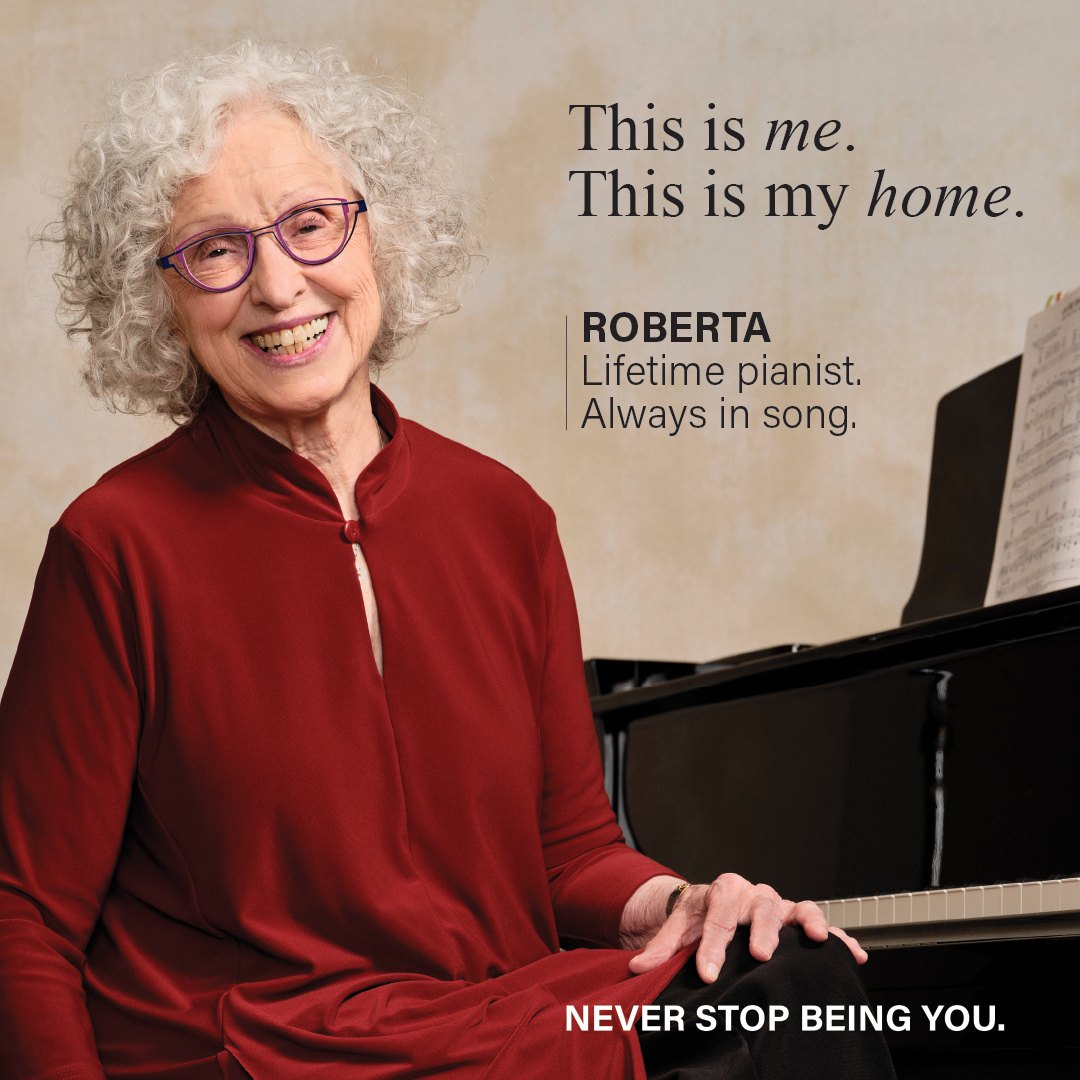 Roberta: Lifetime painist. Always in song.